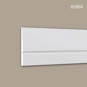 Weiße PROFHOME Sockelleiste (10 Stk. Set, 20 m) für Paneel-Zubehör.