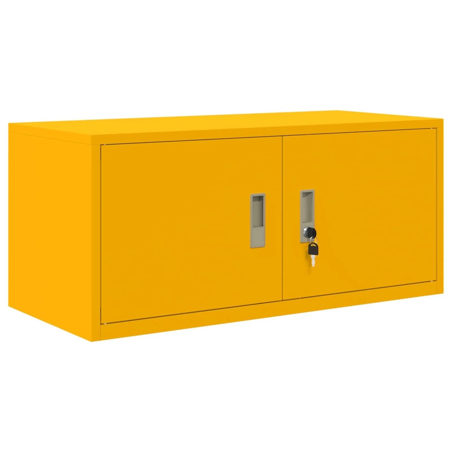 vidaXL Aufbewahrungsschrank Senfgelb 90 x 40 x 40 cm Stahl 891631