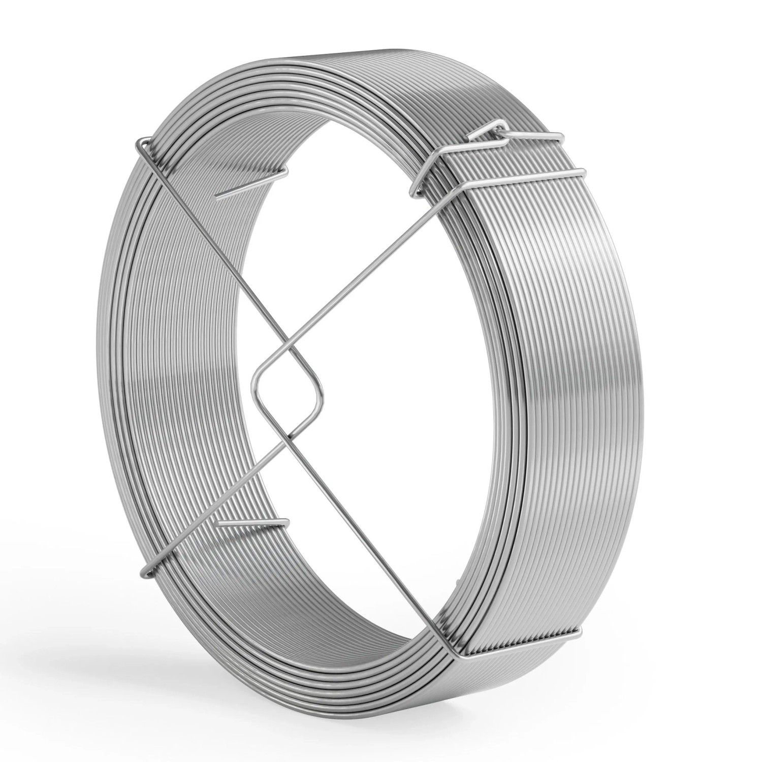 Wiltec Gartendraht 1,8mm Wickeldraht 50m Bindedraht Stahl Pflanzendraht
