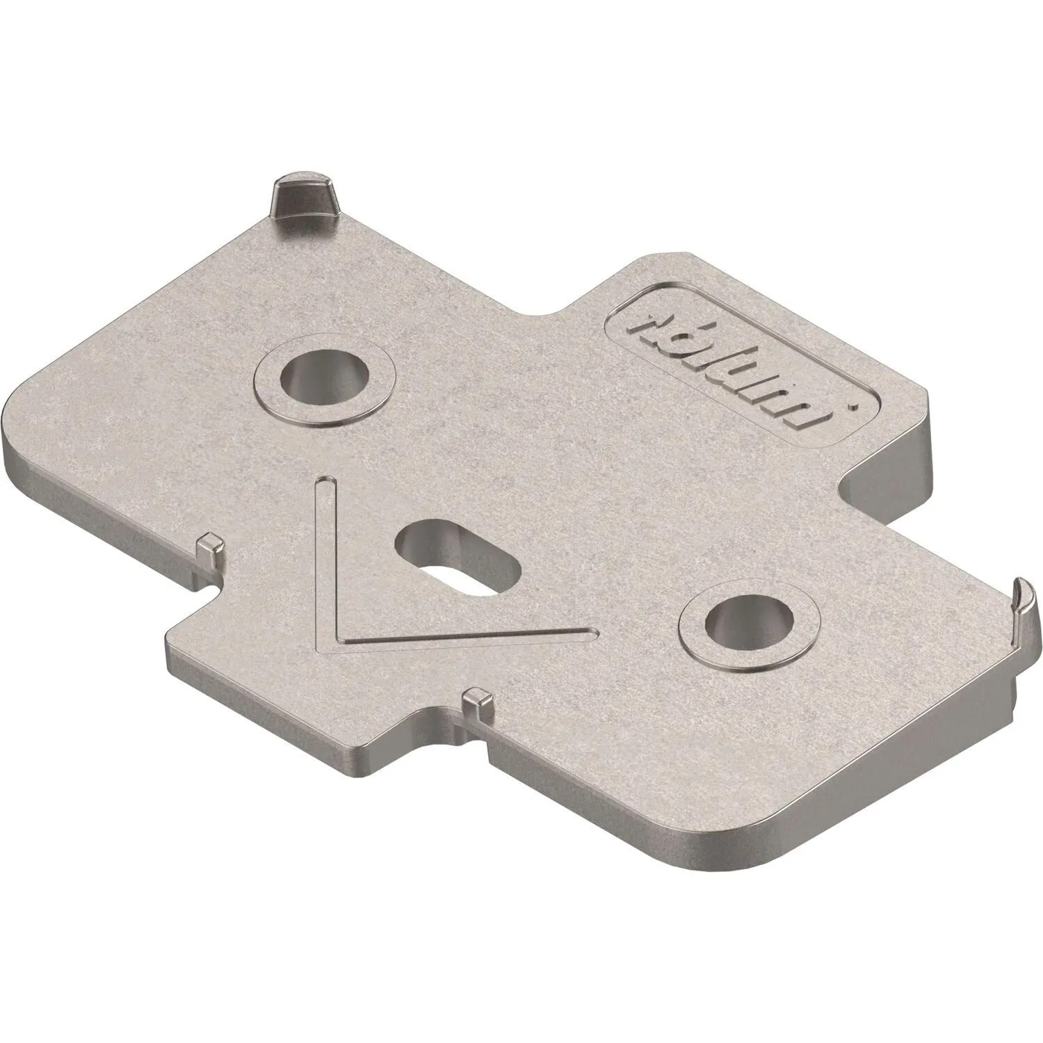 Blum Winkelkeil Kreuzform +5 Grad Schraubversion Vernickelt Höhe 0,8 mm