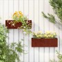 vidaXL Wand-Pflanzkübel 2 Stk Rostig Cortenstahl 53x10x17 cm 823686_2