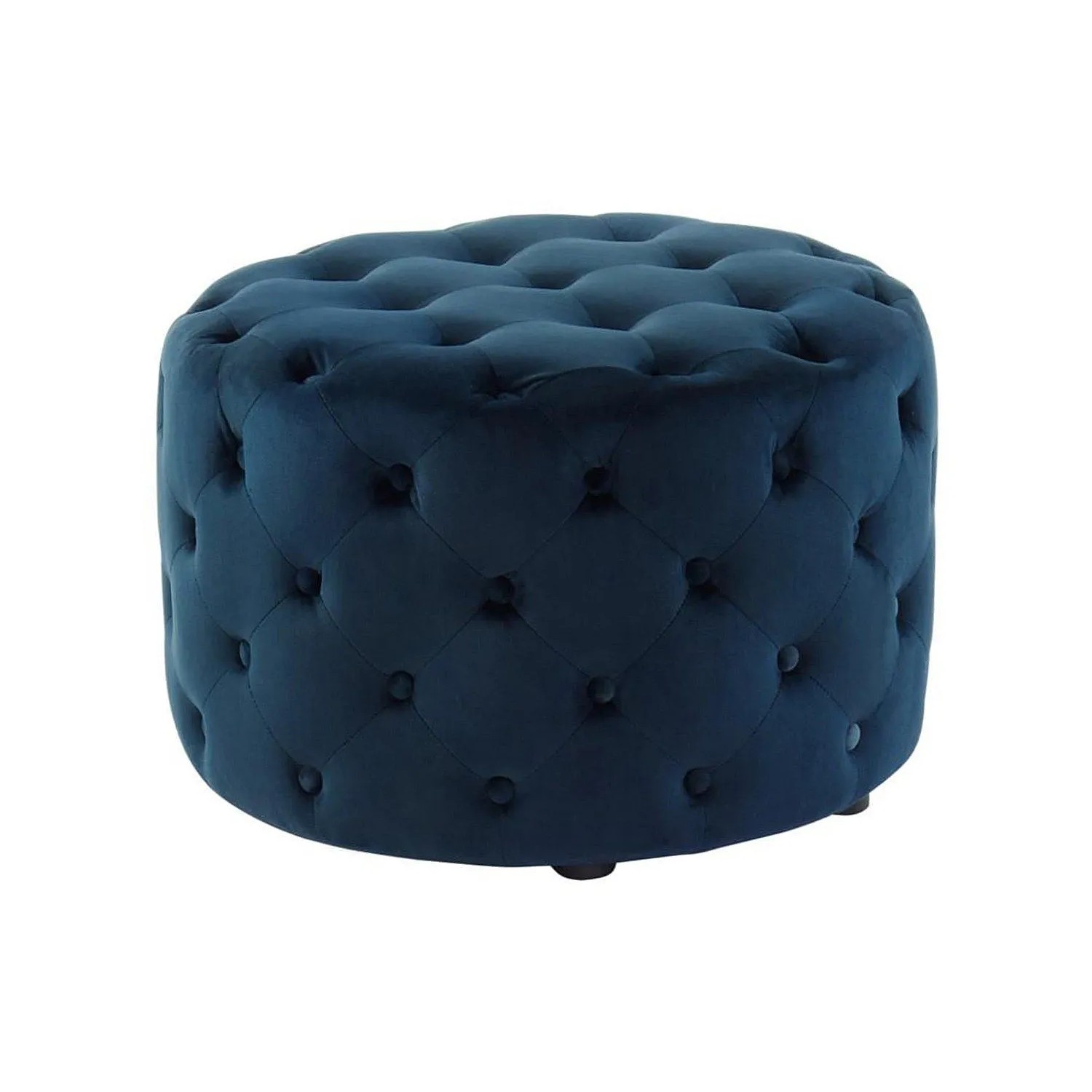 Vente-unique Sitzhocker Fourca Marineblau 60 cm