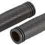 Schwarze Prophete Fahrradgriffe mit Muster für sicheren Halt am Lenker.