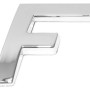 Eufab 3D Autoaufkleber F in Chrom-Optik für die Außenausstattung.