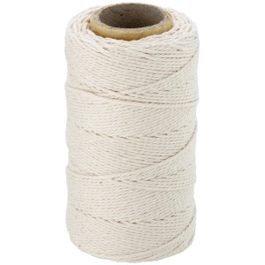 Baumwollschnur, 1,5 mm Durchmesser, 100 m Länge, auf einer Spule.