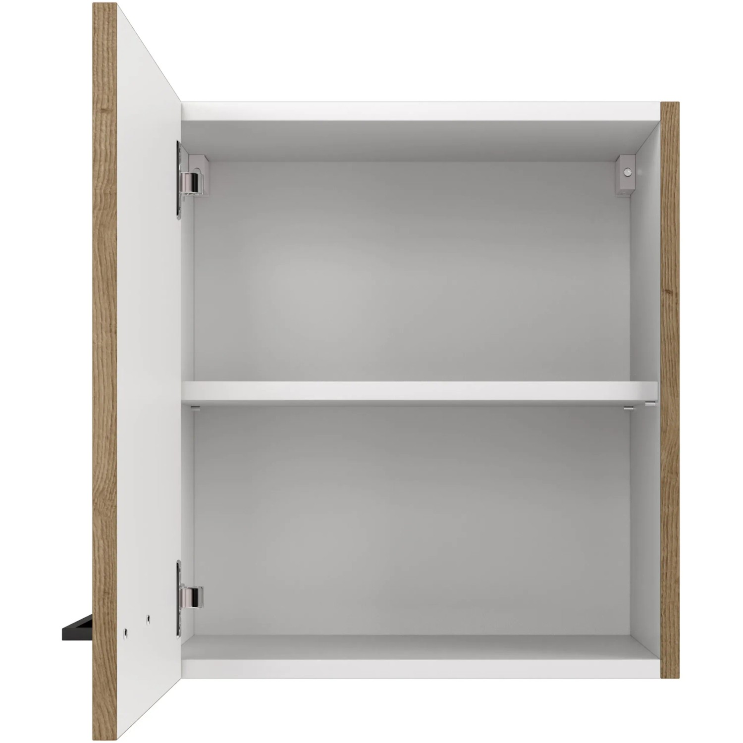 Flex-Well Oberschrank Cara, 50 cm, Artisan Eiche Dekor, offene Tür mit Einlegeboden.