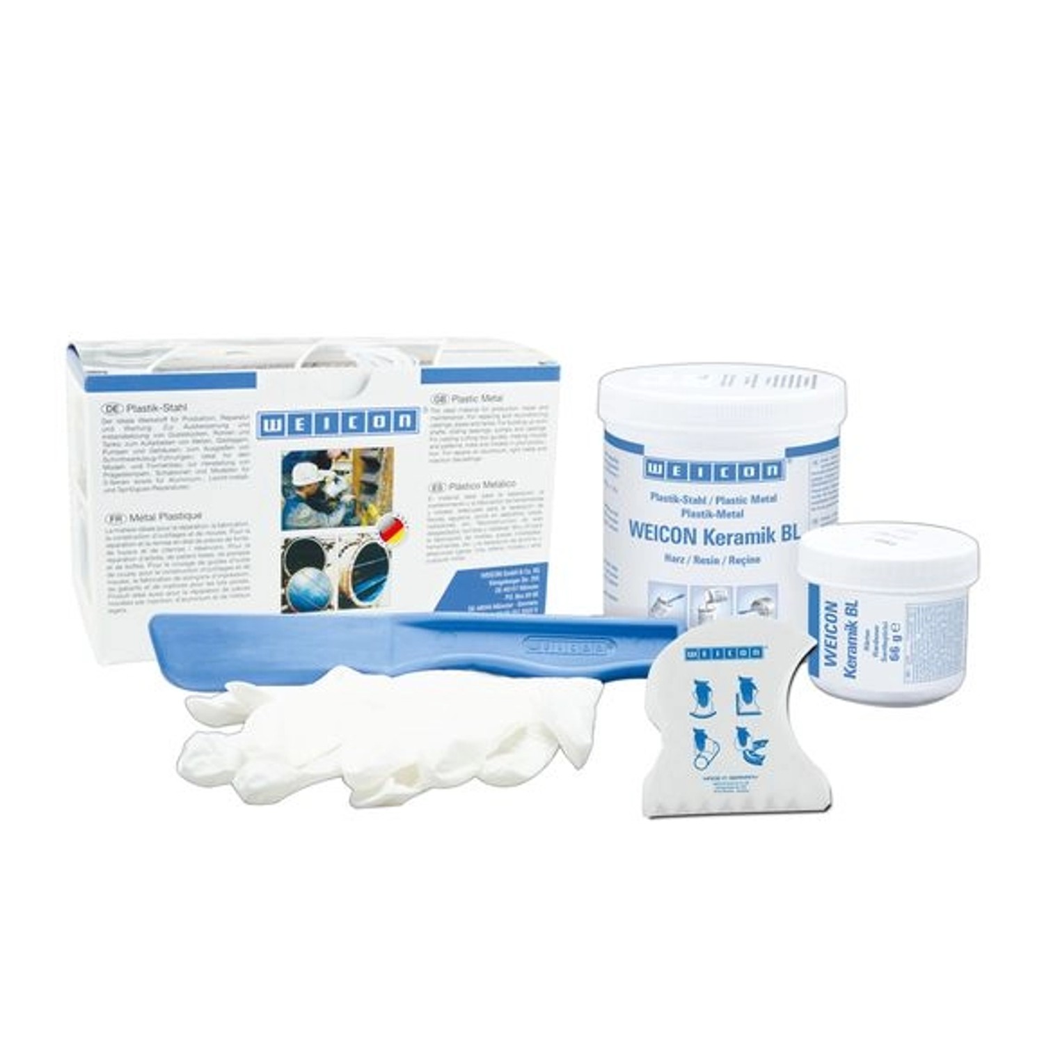WEICON Plastik-Stahl    0,5 kg Keramik BL