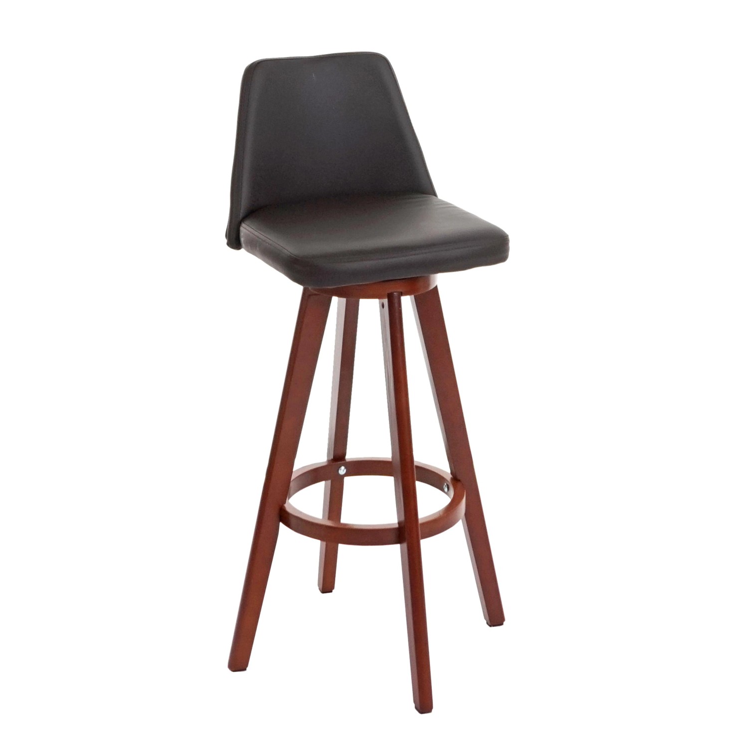 PROREGAL Barhocker Drehbar Mit Lehne Sitzhöhe 72cm Holz Kunstleder Drehbar günstig online kaufen