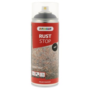 Dupli-Color Rust Stop Thermo Lackspray, schwarz, 400ml, hitzebeständig bis 690°C.