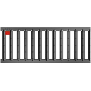 ACO Self Euroline Stegrost, Stahl verzinkt, anthrazit, 50 cm. Entwässerungsrinne für Hof und Garten.