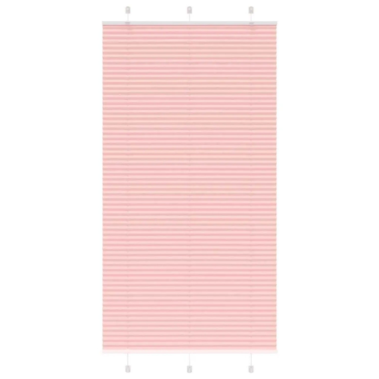 vidaXL Plissee Rosa 105x200 cm Stoffbreite 104,4 cm Polyester 4015467 günstig online kaufen