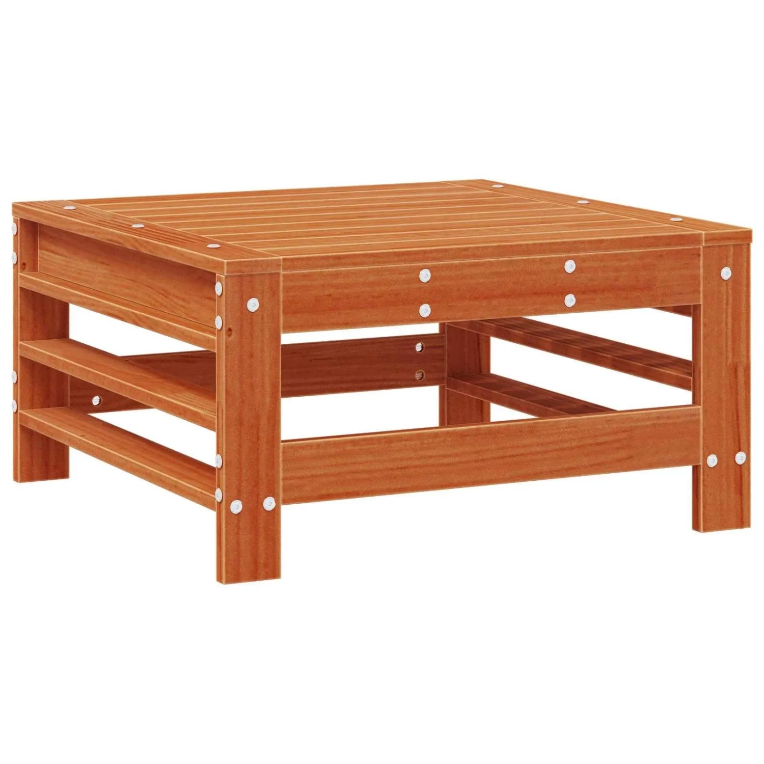 vidaXL Gartenfußstütze Massives Kiefernholz Wachsbraun 865636