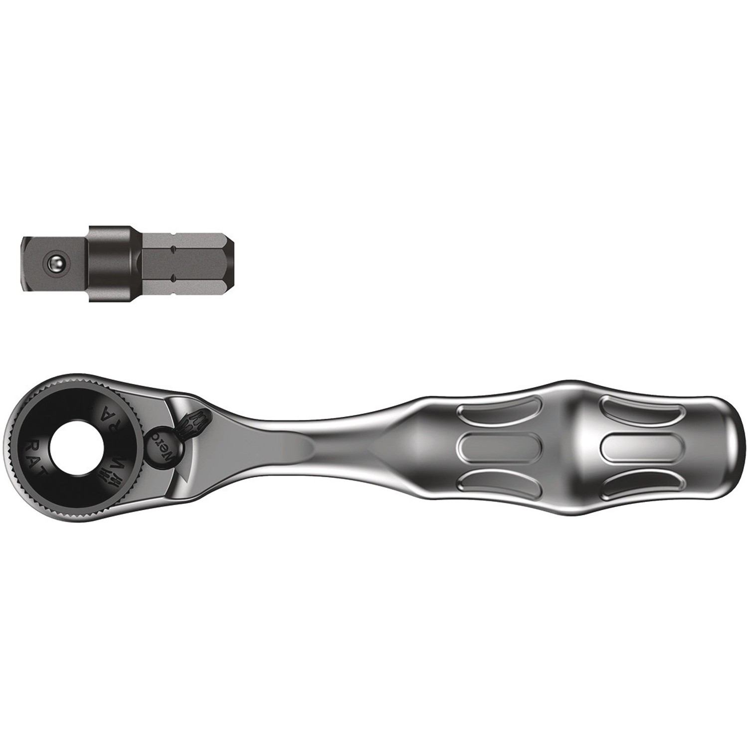 Wera Zyklop Mini 1 Bit-Ratsche 8001 A 6,3 mm (1/4 Zoll) SB mit 6,3 mm (1/4 Zoll)-Antrieb