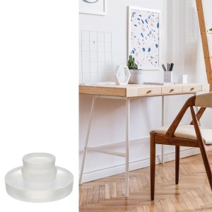 Wagner Elastikpuffer-Set, 4 transparente Möbelgleiter Ø 20 mm, zum Schutz von Oberflächen.