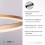 Moderne LED-Pendelleuchte Helia von Paul Neuhaus, messingfarben, dimmbar, Ø 80 cm.
