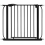 Schwarzes ib style Türschutzgitter Berrin XXL, 85-185cm, ohne Bohren, extra breit.