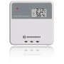 Bresser MeteoTemp P Funksensor für Wetterstation, weiß, mit Temperatur- und Feuchtigkeitsanzeige.