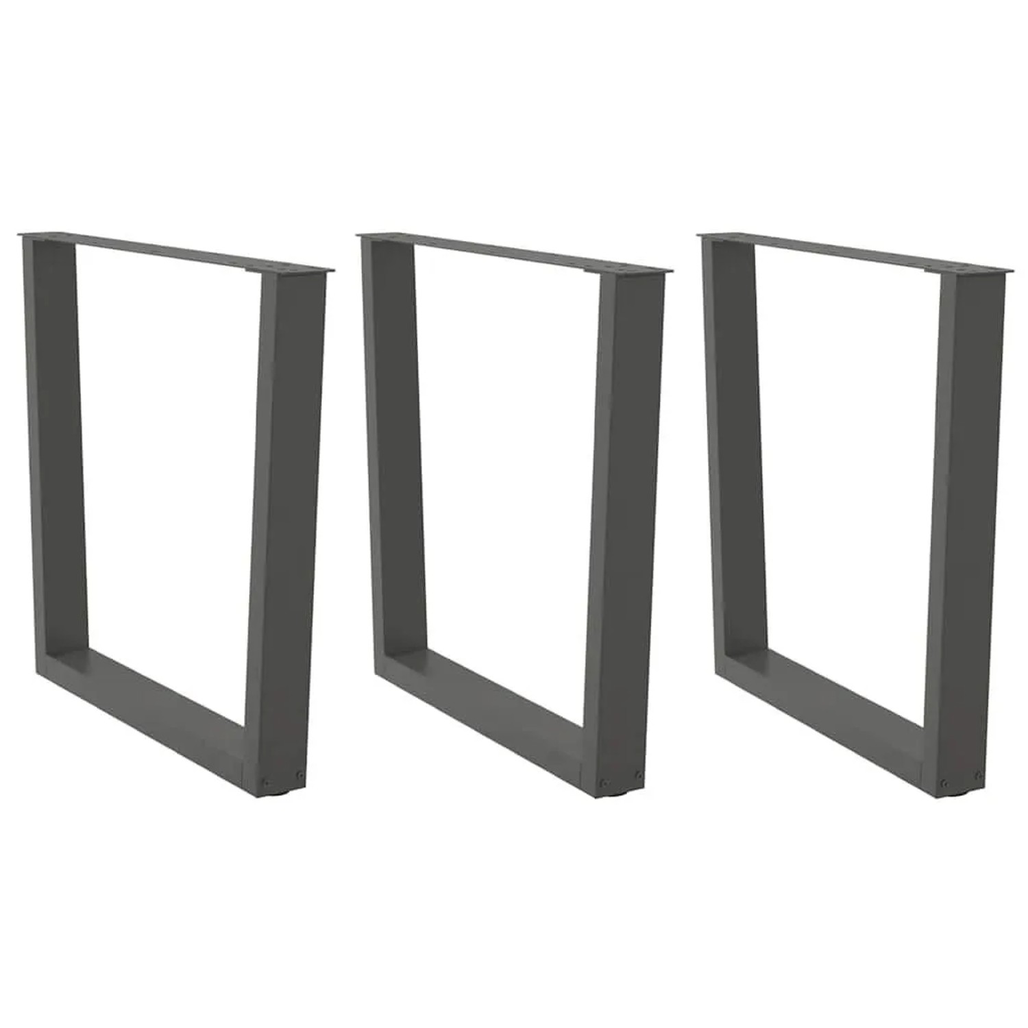vidaXL Esstisch Beine V-Form 3 Stk Anthrazit 90x72-73,3 cm Stahl 4012670 günstig online kaufen