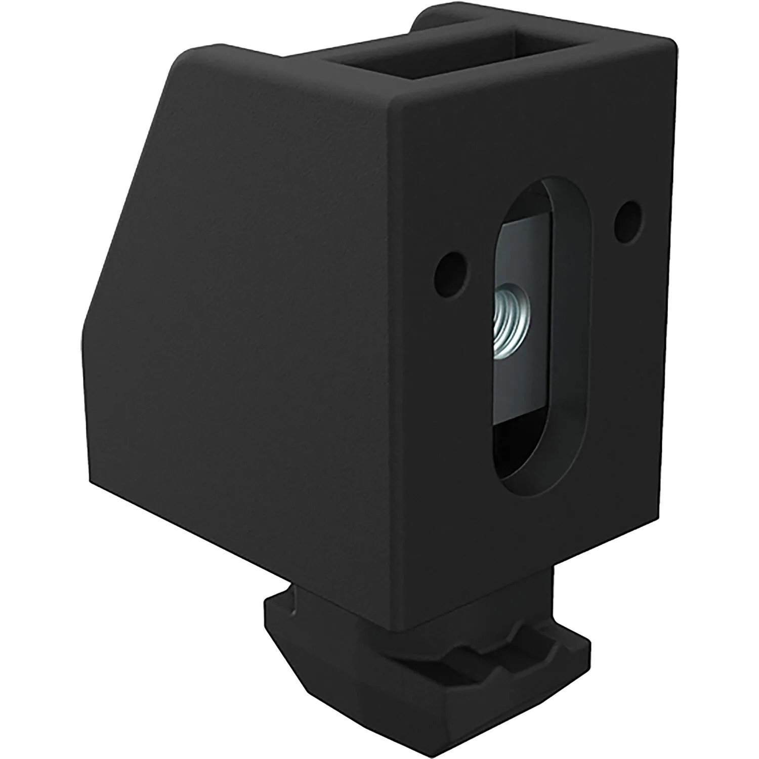 Fath Flächenhaltebock Uni 25 Item System Nut 8 Schwarz 10 Stück