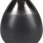 Schwarze Keramik Vase im Minimalist Zen Design, 12,8 cm hoch.