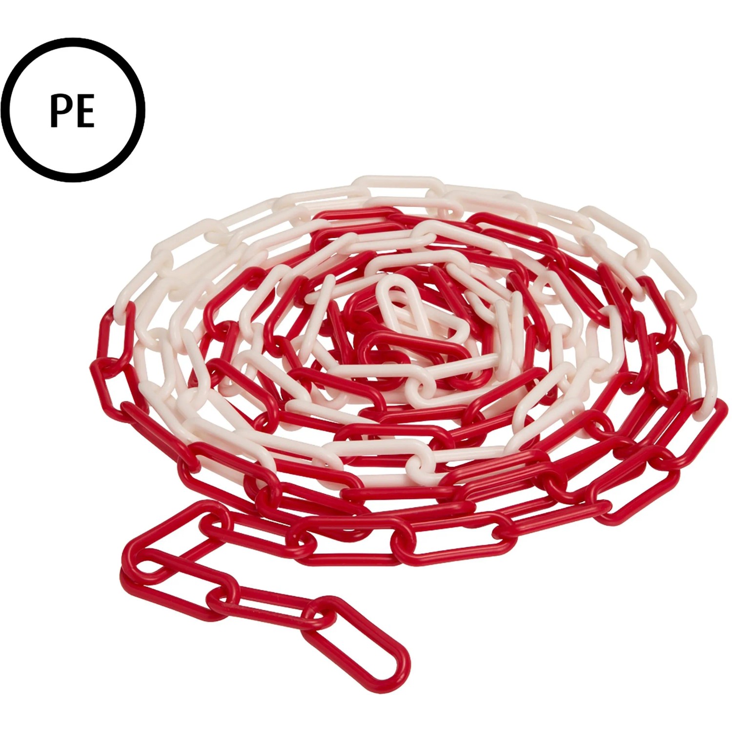 Conacord Absperrkette Polyethylen Ø 6 mm Länge 5 m Rot-Weiß