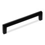 SOTECH Möbelgriff BLACKLINE I, BA 128 mm, Schwarz Matt, aus Aluminium.