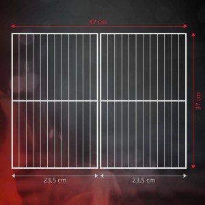 Grillrost (2-teilig) für Taino Wabaya Gasgrill, ca. 47x37cm (BxT)