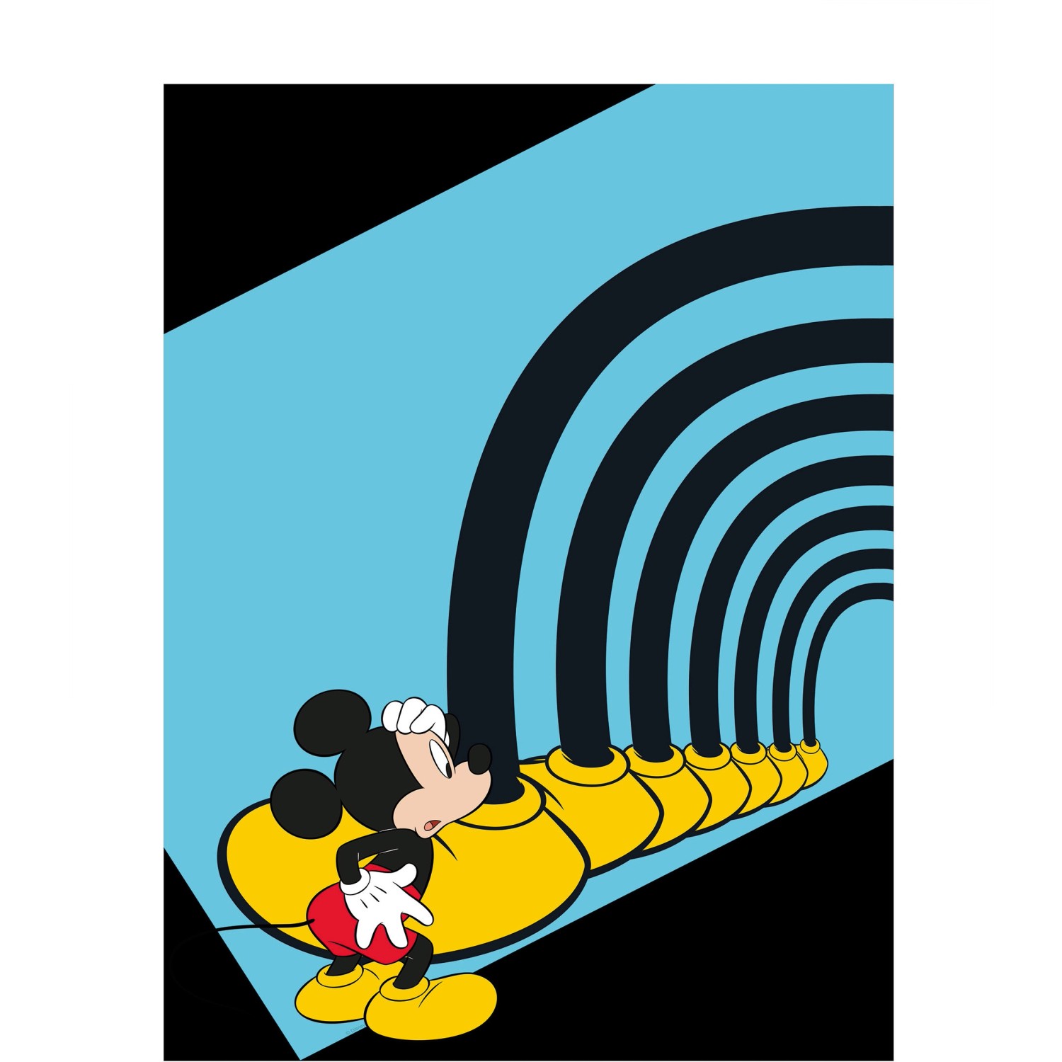 Komar Wandbild Mickey Mouse Tunnel 40 x 50 cm