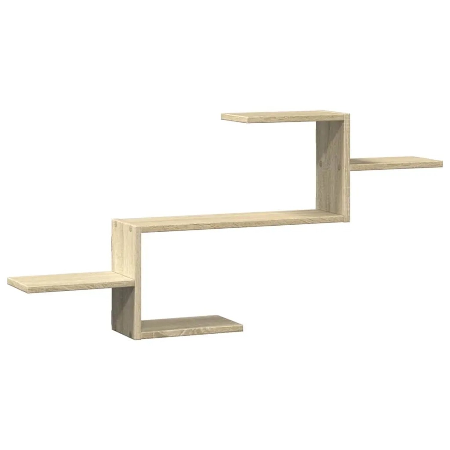 vidaXL Wandregal Sonoma-Eiche 104x15x49 cm Holzwerkstoff 853202