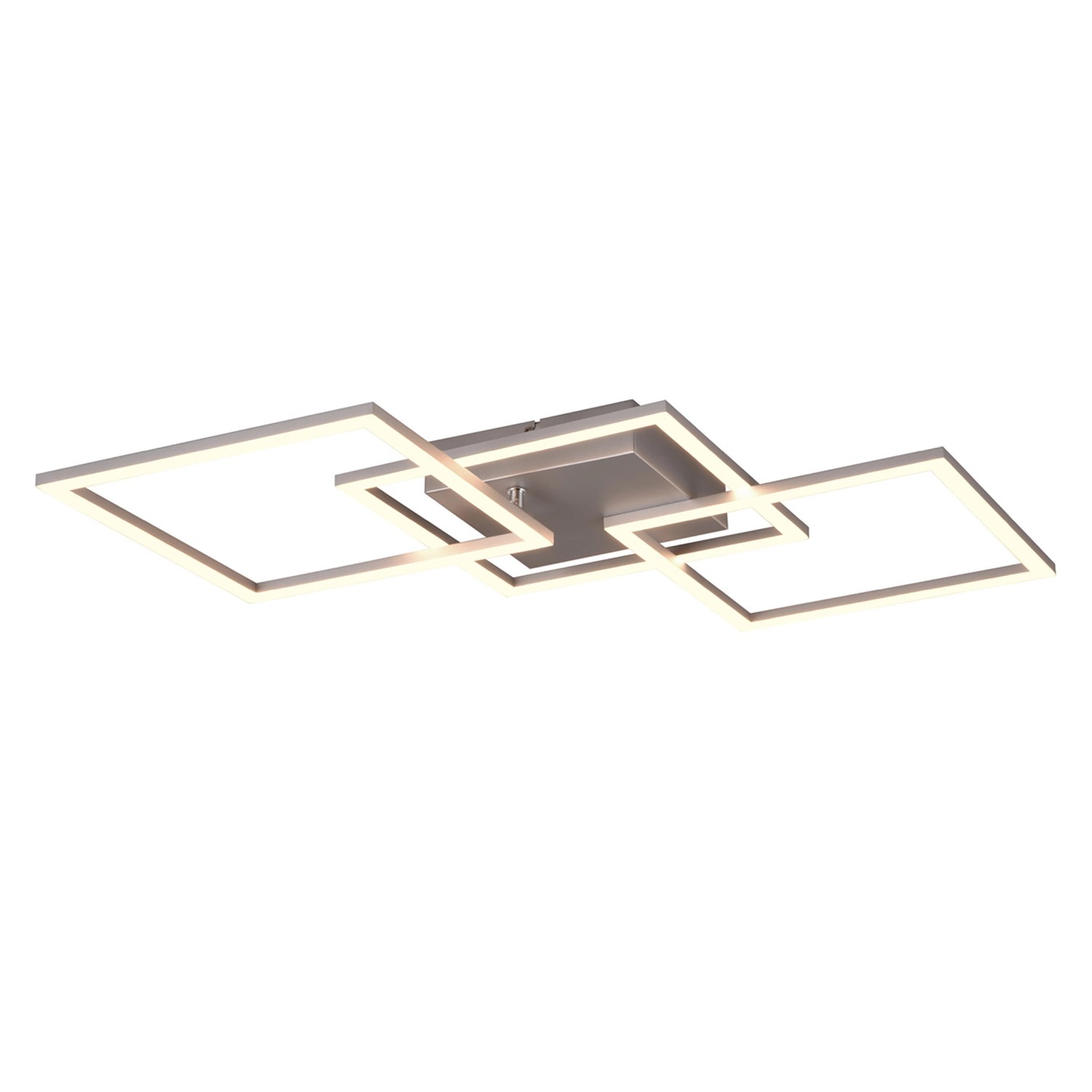 Reality LED-Deckenleuchte Trail 1-flammig Titanfarbig 52,6 cm x 52,6 cm