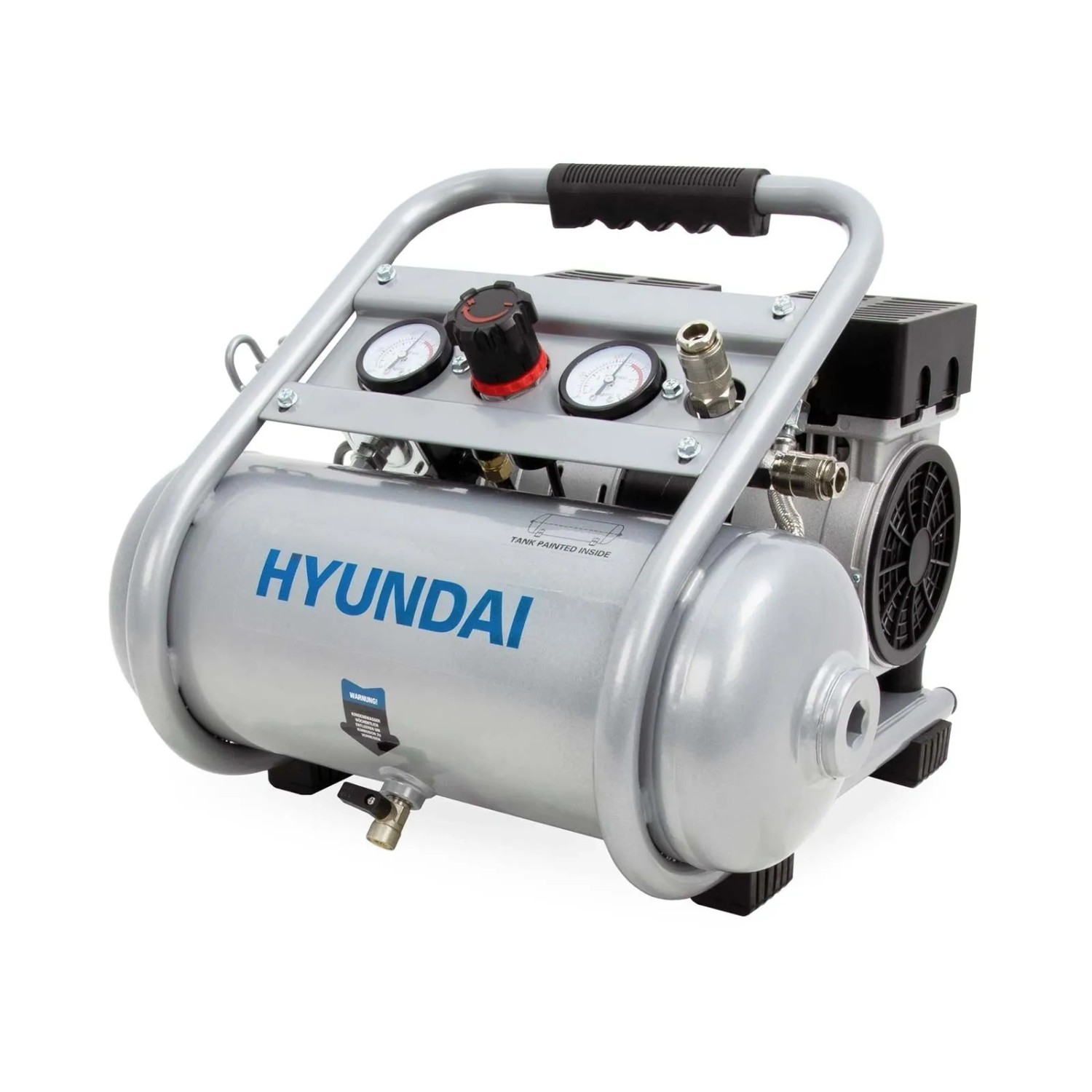 HYUNDAI Silent Kompressor SAC75008IC, 9 bar, 8L Kessel innen beschichtet