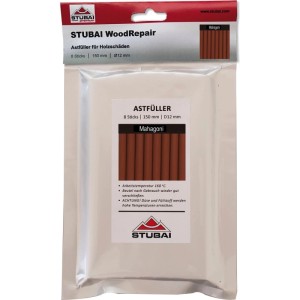 Stubai Astfüller Mahagoni Wood-Repair Sticks im 8er Pack. 150 mm lange, Ø 12 mm Holzreparatur-Sticks für Kratzer und Risse.