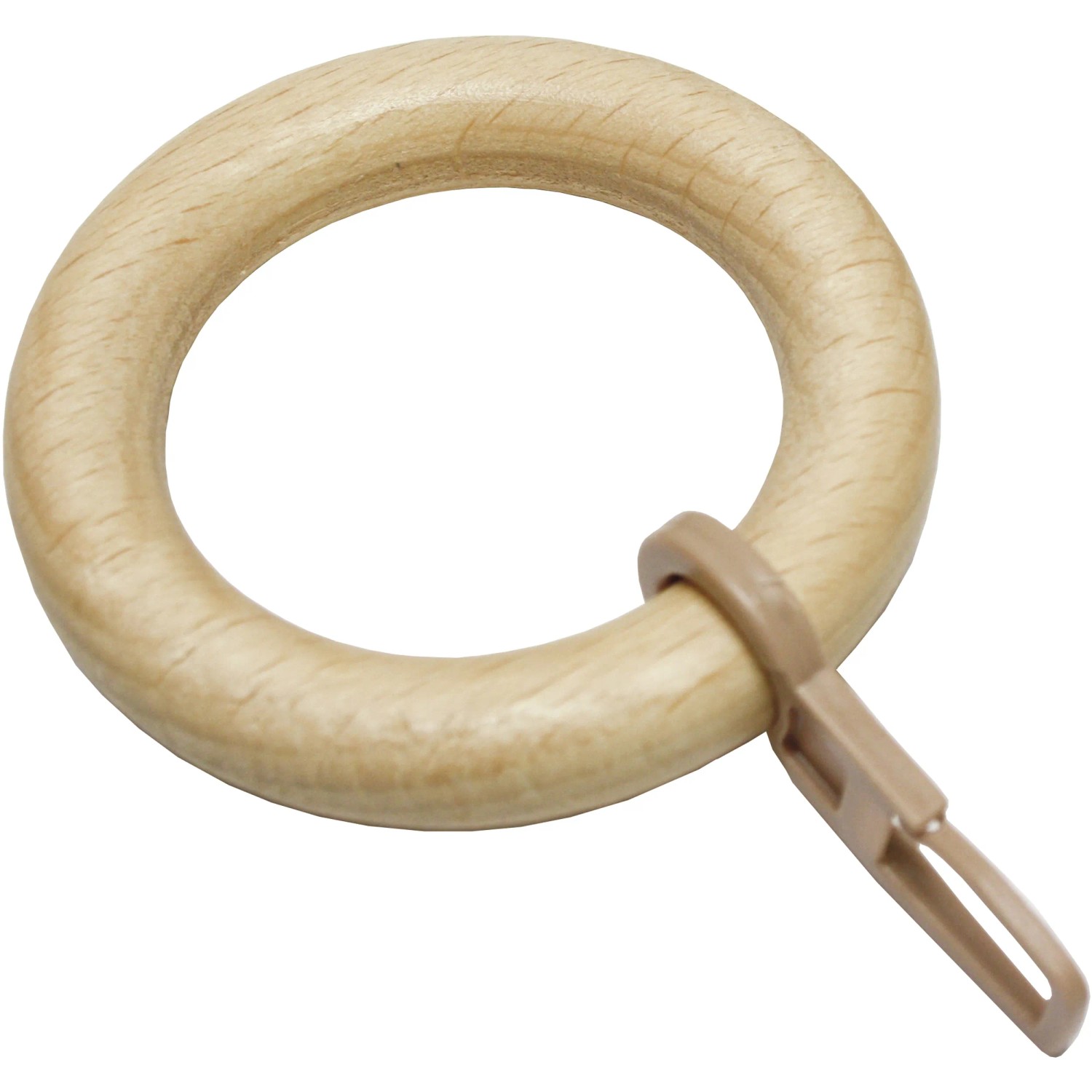 Gardinia Faltenlegehaken Lugano Natur, 10er-Pack für Stilgarnituren. Haken aus Kunststoff und Holz.
