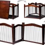 Dobar Hundemöbel-Käfig, braun, 101x71x80 cm, als Beistelltisch oder Gitter nutzbar.