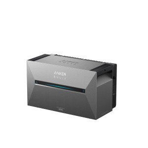 Anker Solix Solarbank 3 Pro für Balkonkraftwerk-Sets, graues Gehäuse.