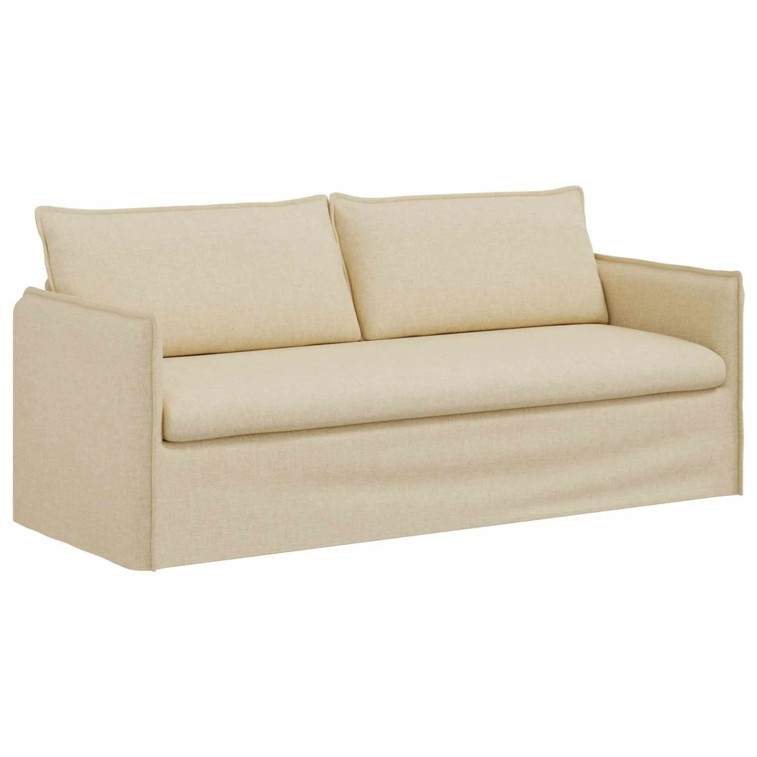 vidaXL Sofa Creme 196 x 82 x 85 cm Stoff 42024530