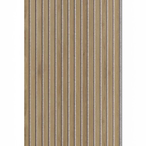 DenPanels Akustikpaneel Melamin Eiche Dunkel Filz Grau 260 cm x 60 cm