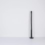 Schwarze, dimmbare LED-Stehlampe Felicitas mit Acrylkristallen, 151 cm hoch.