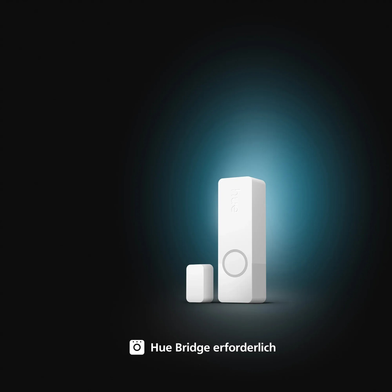 Philips Hue Secure Kontaktsensor, 7 cm, Weiß für Kameraüberwachung. Smarter Tür- und Fenstersensor.