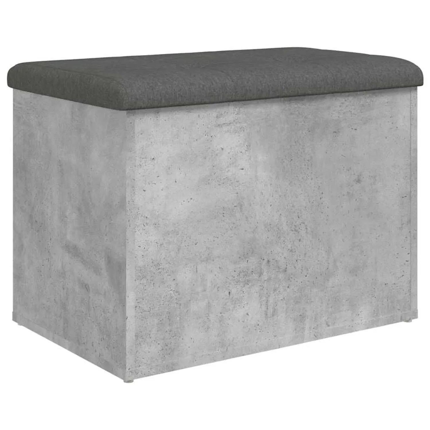 DELUKE Sitzbank JONA Mit Stauraum Betongrau 62x42x45cm Aufbewahrungsbank Flurbank Garderobenbank