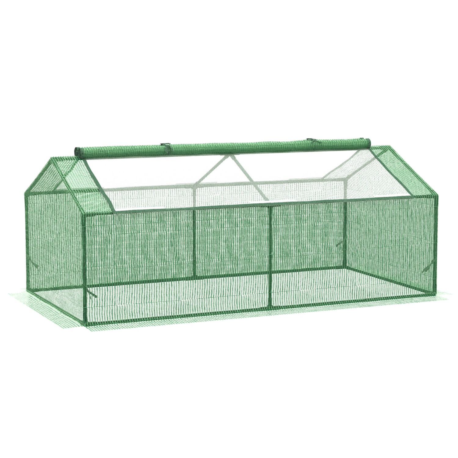Outsunny Foliegewächshaus mit Fenster Treibhaus 180 x 90 x 70 cm günstig online kaufen