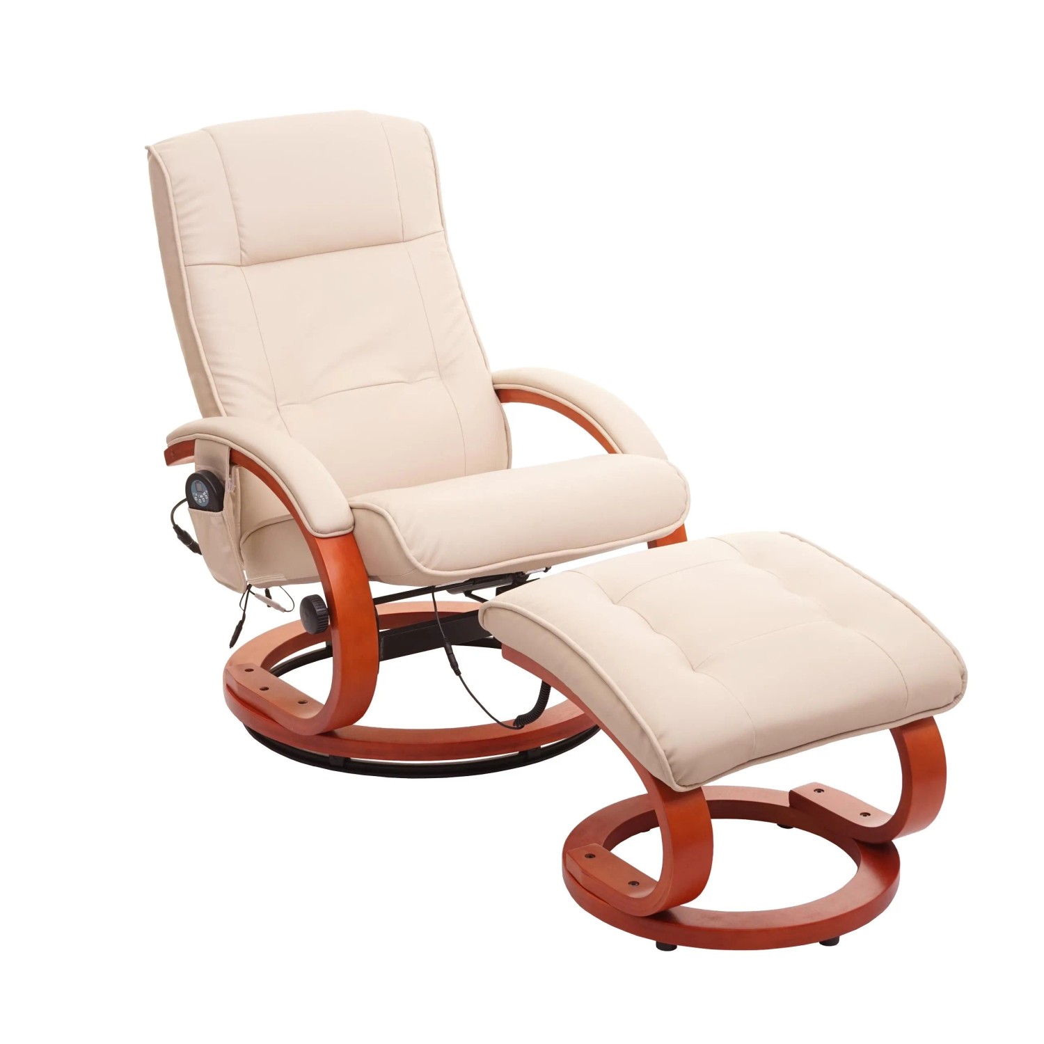 MCW Massage-Fernsehsessel Pescatori II Weiß/creme