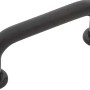 Schwarzer Möbelgriff aus Kunststoff, Griff 0364 für Schränke und Schubladen.