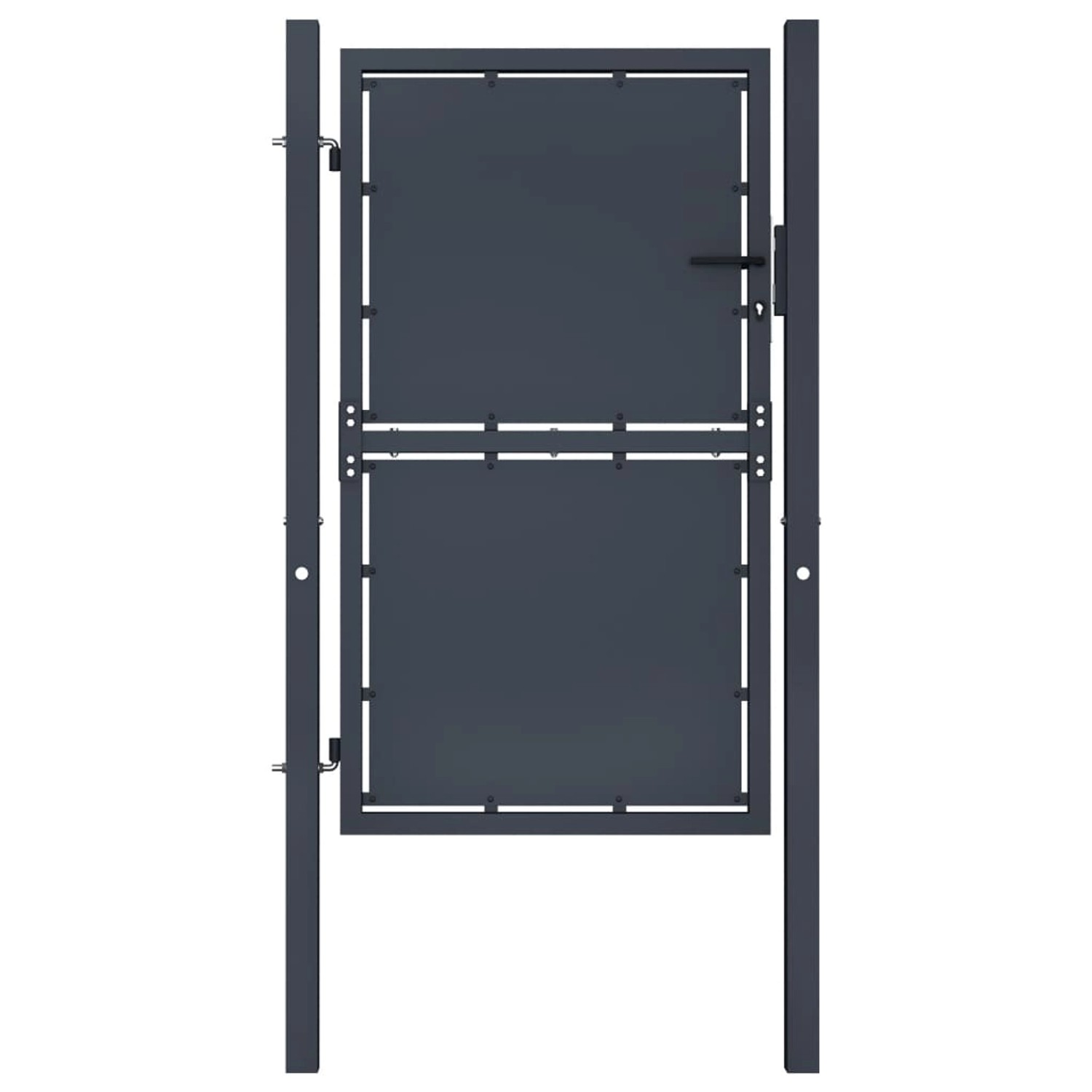 vidaXL Gartentor Stahl 100 x 200 cm Anthrazit 144522