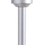 Globo LED-Solaraußenleuchte mit Kugel, Ø 15 cm, silber-metallisch/weiß, mit Erdspieß.