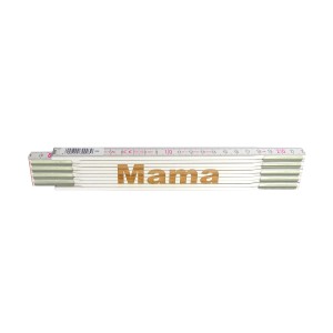 Stabila Zollstock mit Lasergravur "Mama", 2 m, Messwerkzeug.