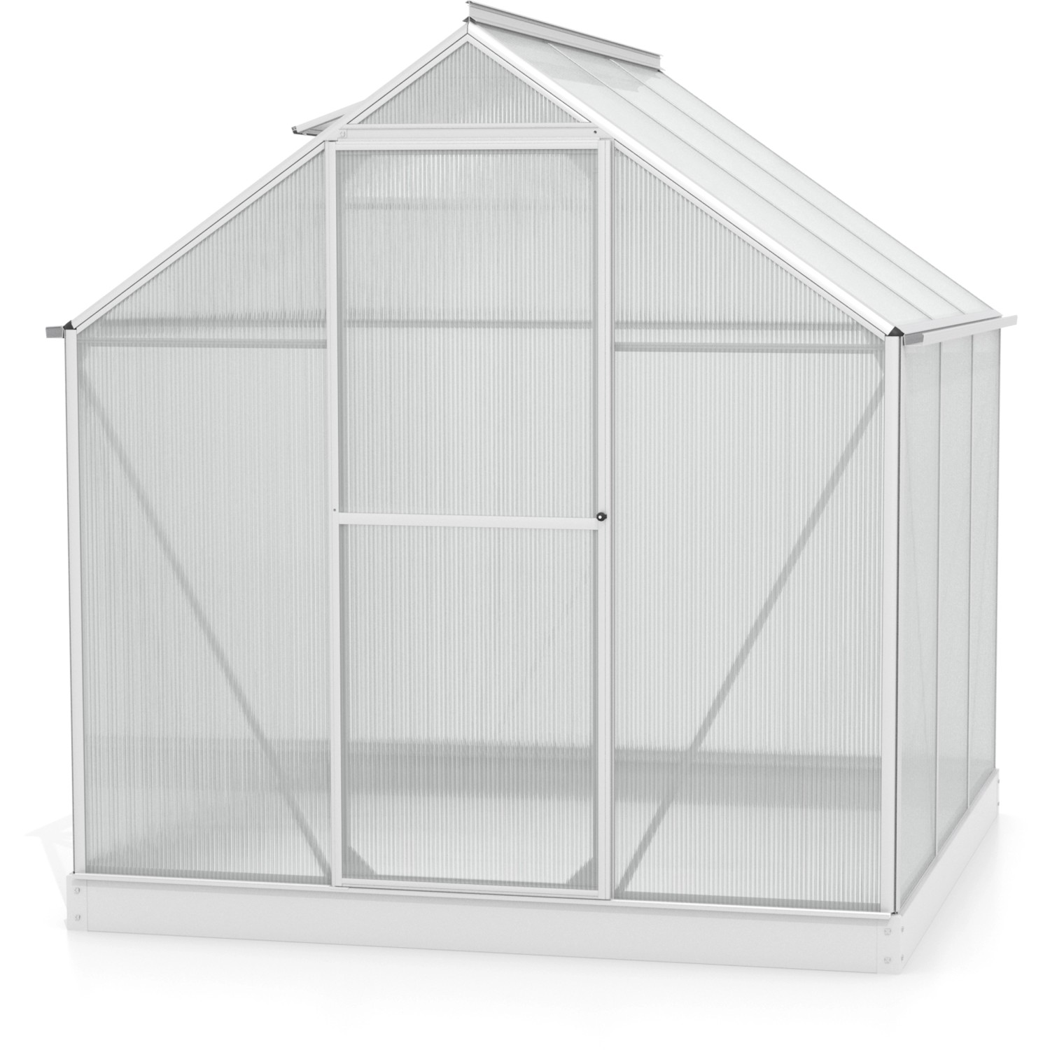 Gewächshaus Triton 3800 mit Alu-Rahmen und Fundament für den Garten.