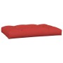 Rotes vidaXL Palettenkissen 2-teilig aus Stoff für Gartenmöbel.