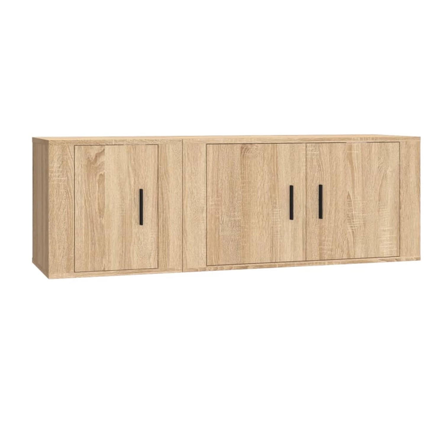 vidaXL 2-Tlg TV-Schrank-Set Sonoma-Eiche Holzwerkstoff 3188409