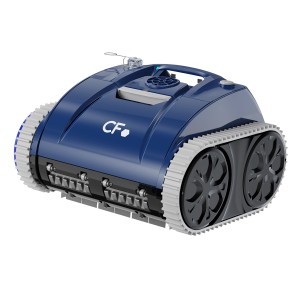 CF Poolroboter CF200CL, blau-schwarz, mit Akku. Automatischer Poolsauger für sauberes Wasser.